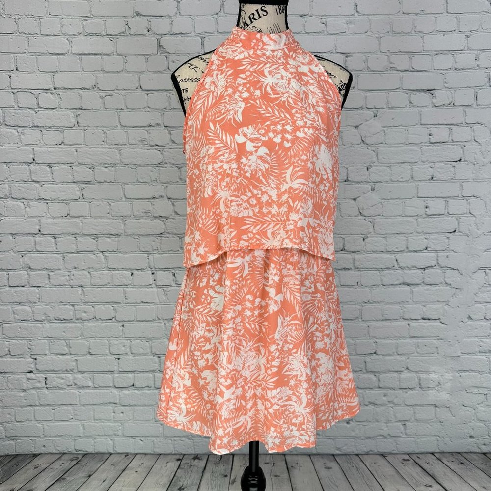Coral Paper Crane Dress (S)